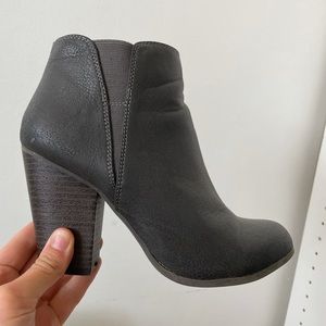 Dark grey ankle booties size 7